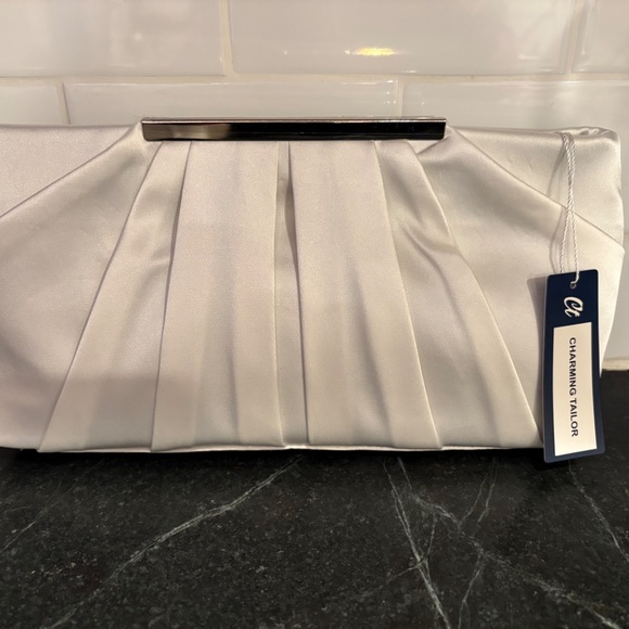 CHARMING TAILOR Clutch Evening Bag wedding/Bridal Prom - Picture 2 of 8